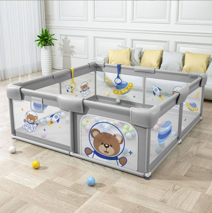 Memizo New Space Bear Raised Mesh Fenceポータブルゲームプレイペン 