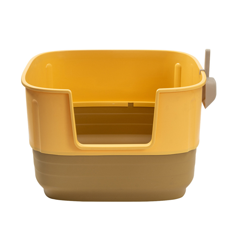 高品質のセミクローズドPPプラスチック猫のごみ箱 