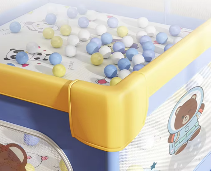 Memizo New Space Bear Raised Mesh Fenceポータブルゲームプレイペン 