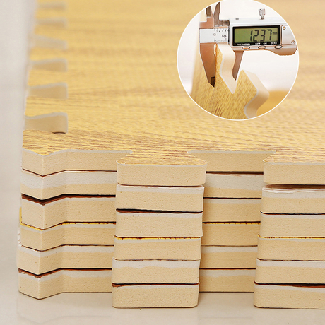 カスタマイズされたロゴ付き防水EVAフォーム木目パズルマット