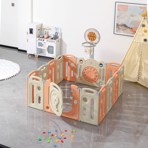 メミソ高品質のカラフルなフェンスhdpeプラスチック折りたたみ可能な象の赤ちゃんプレイペン