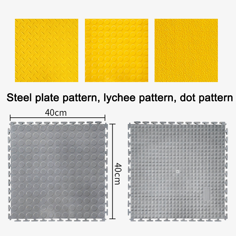  耐久性、厚み、滑り止め、難燃性、防水スプライシングフロア PVC プラスチックスプライシングフロアマット ワークショップ、倉庫、ガレージ用