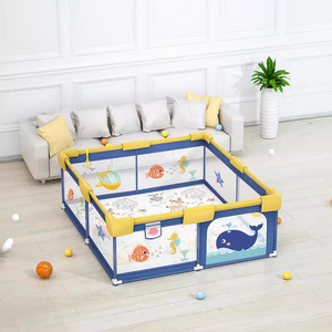 メミソプリントファブリックフェンスかわいいスタイルオーシャンワールドベビープレイペン