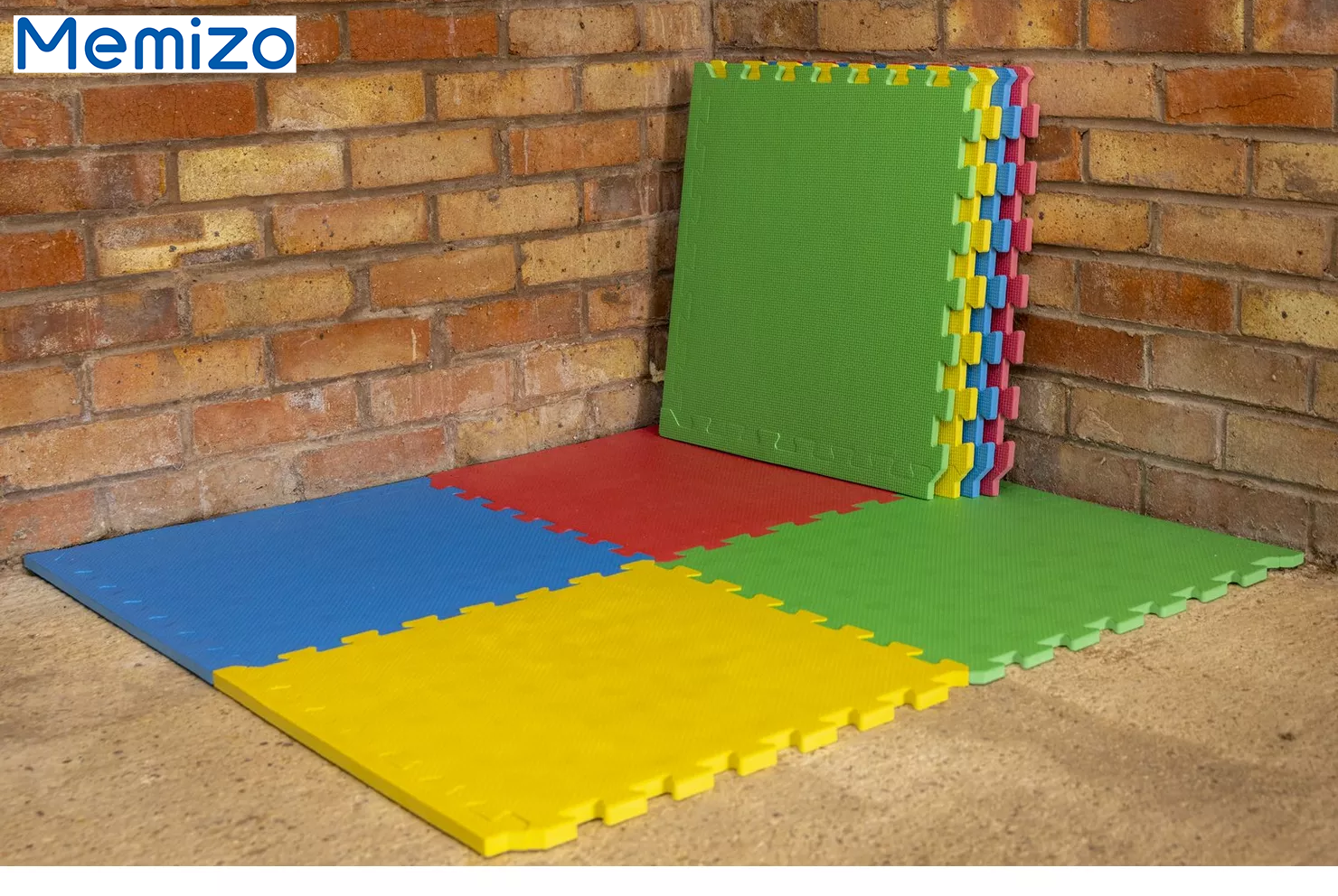 Memizo EVA フォームエクササイズ連動マット 8 個カラーフロアマットセット - 100cm x 200cm
