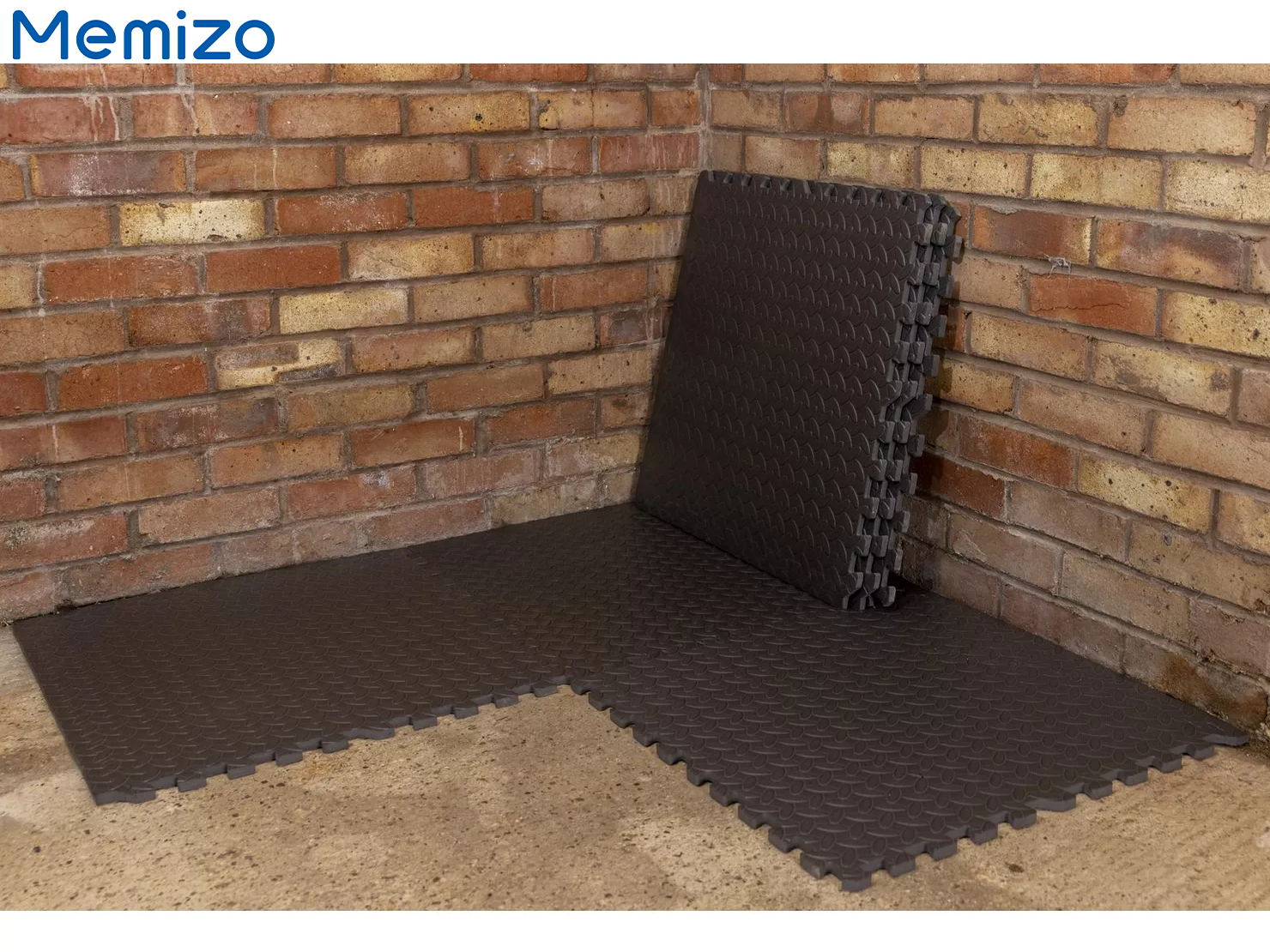 Memizo EVA フォームパズルマット 6 個ブラックフロアマットセット - 120cm x 180cm